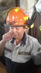 Chief Garrido sheds a tear when receiving an AMEDICAusa equipment donation