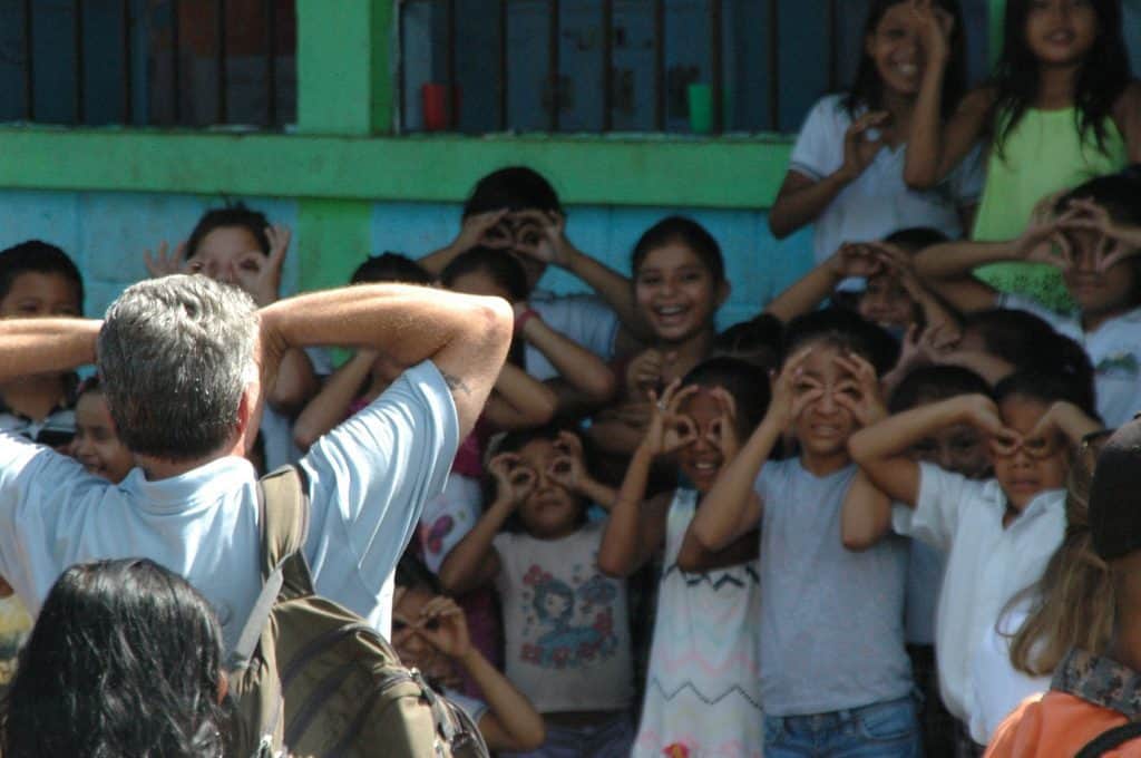 Demonstrating AMEDICAusa Goggles for the kids